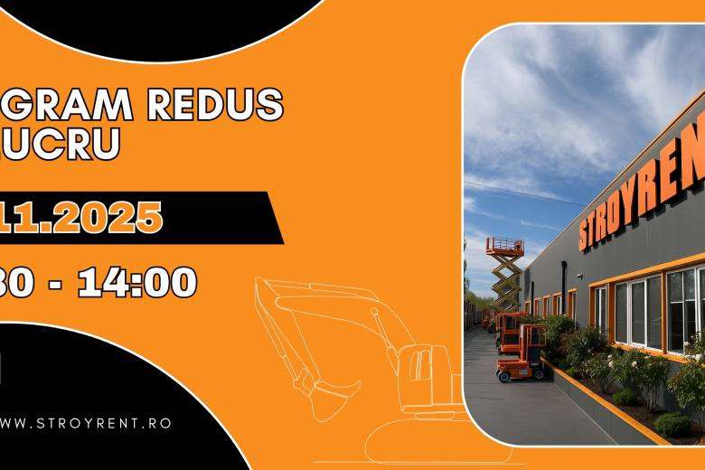 Reduced working hours at all STROYRENT warehouses on November 14 (Friday)